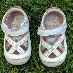 Stride rite girls leather shoes